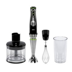 Braun Multiquick 9 MQ 9135XI Hand Blender Premium - Elegant Black & Brushed Stainless Steel for Effortless Blending!